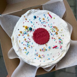 Bento cake Birthday Confetti - vegan en glutenvrij