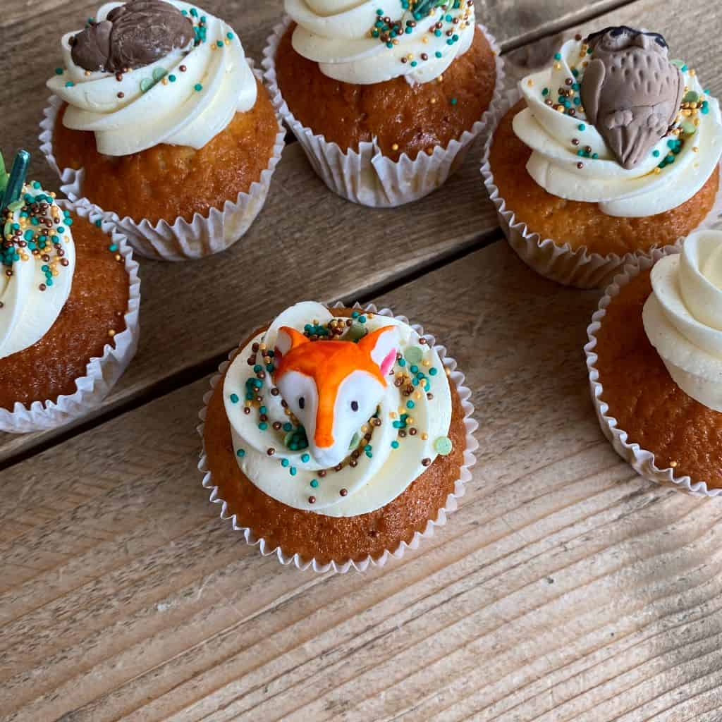 Bosdieren cupcakes 1
