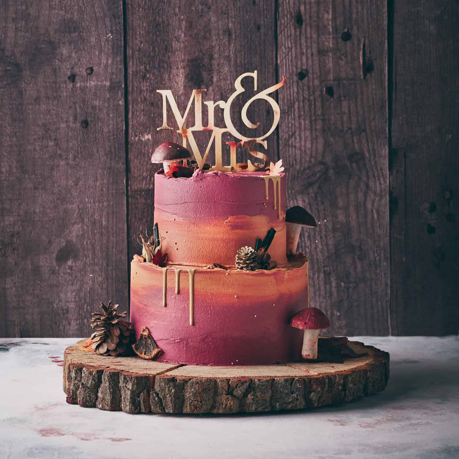 Vegan & glutenvrije bruiloft taart - personaliseer naar wens - Afbeelding 8