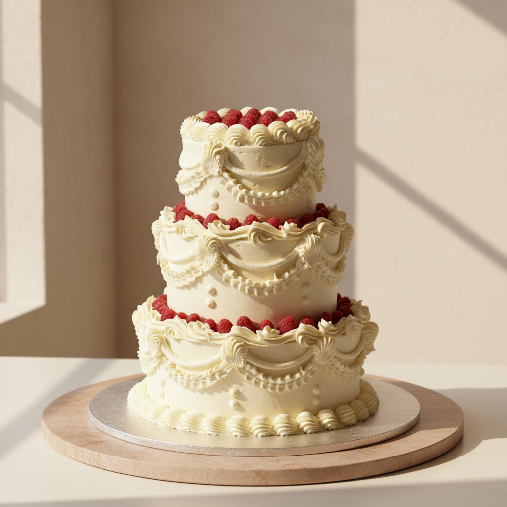 'Vintage Romance' bruidstaart