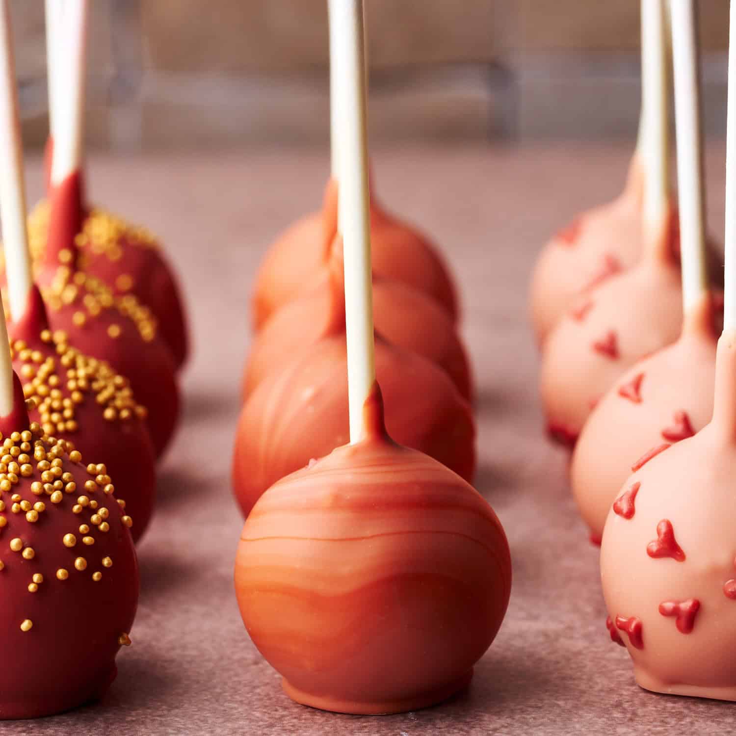 Cakepop smaken en valentijnsdag stijl