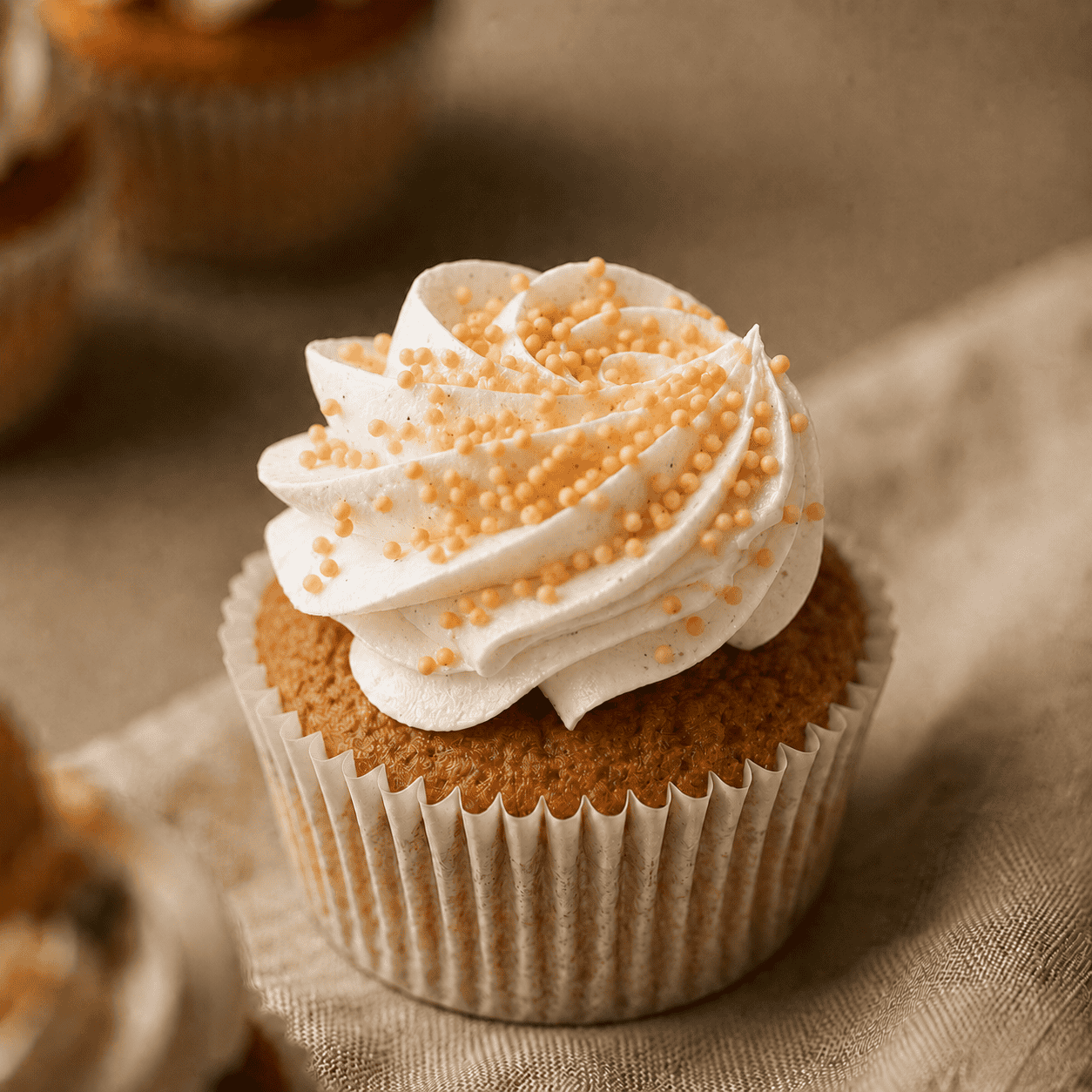 Carrot cake cupcake