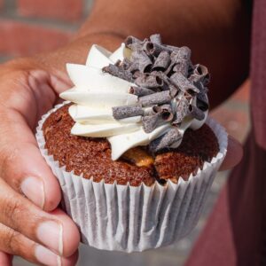 Chocolate chip cupcake - vanille & choco chip