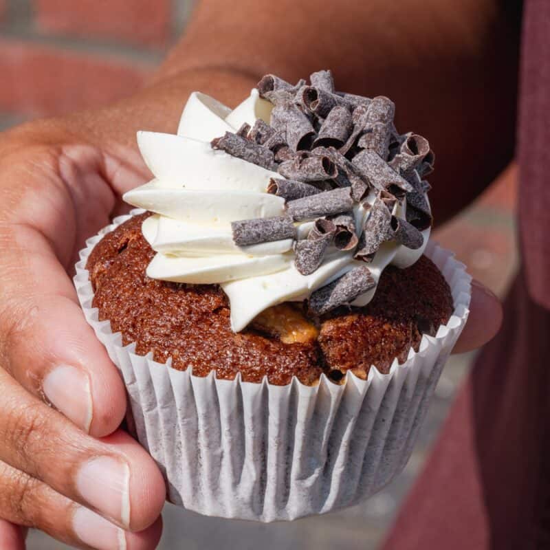 Chocolate chip cupcake - vanille & choco chip