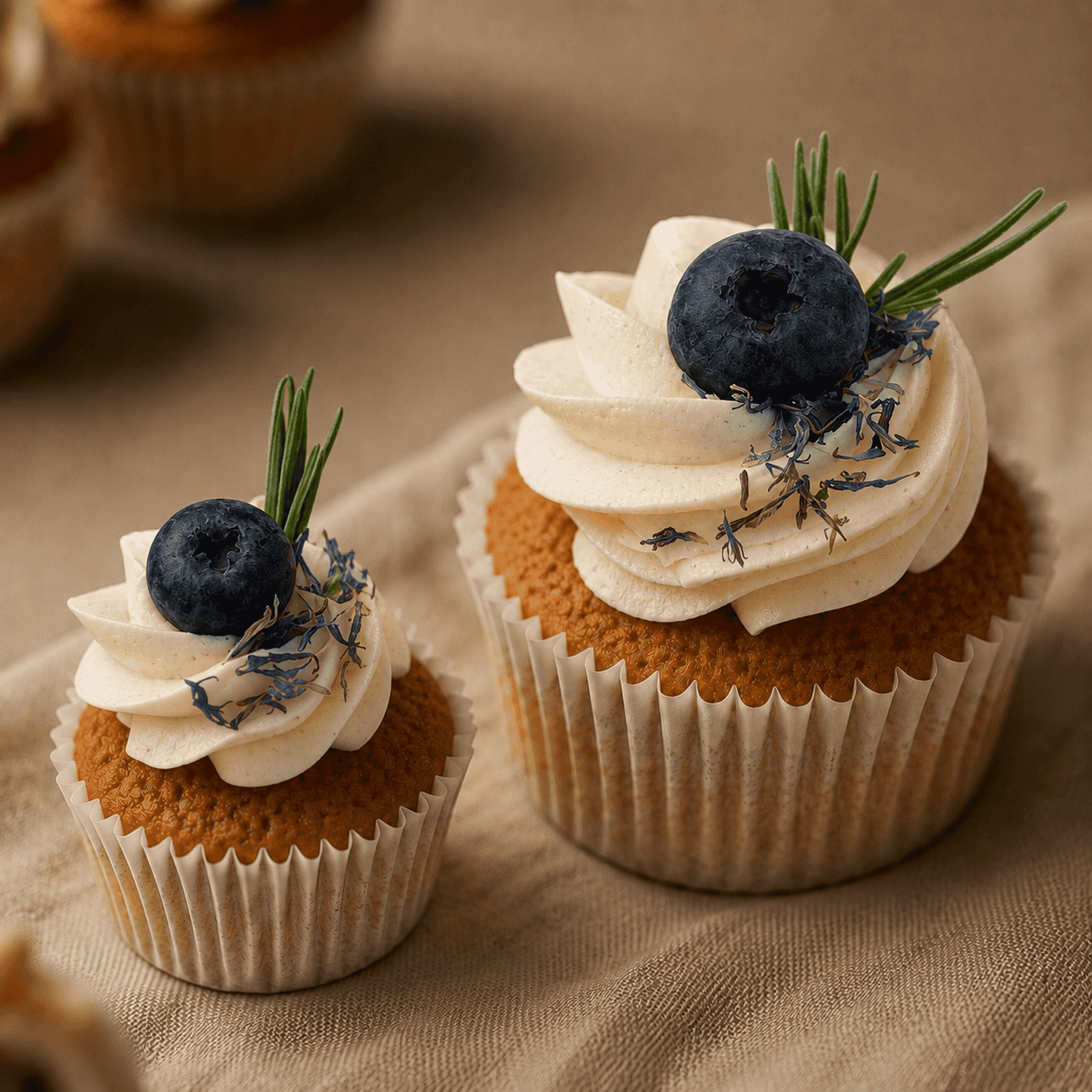 Delux-bosbes-grote-vs-mini-cupcake