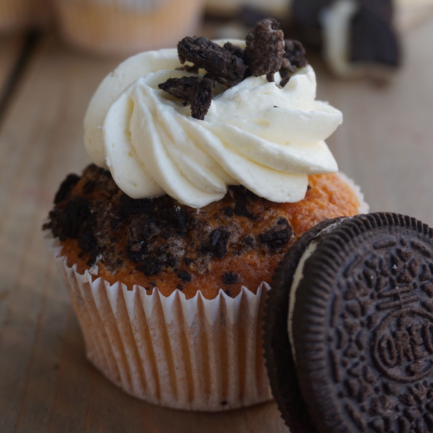 Duurzame ingrediënten cupcakes met oreo