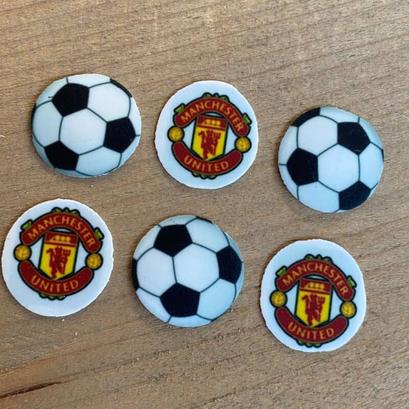 Eetbare-print-voetbal-manchester-united
