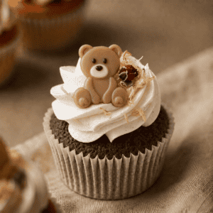 Gender reveal cupcake bohemian
