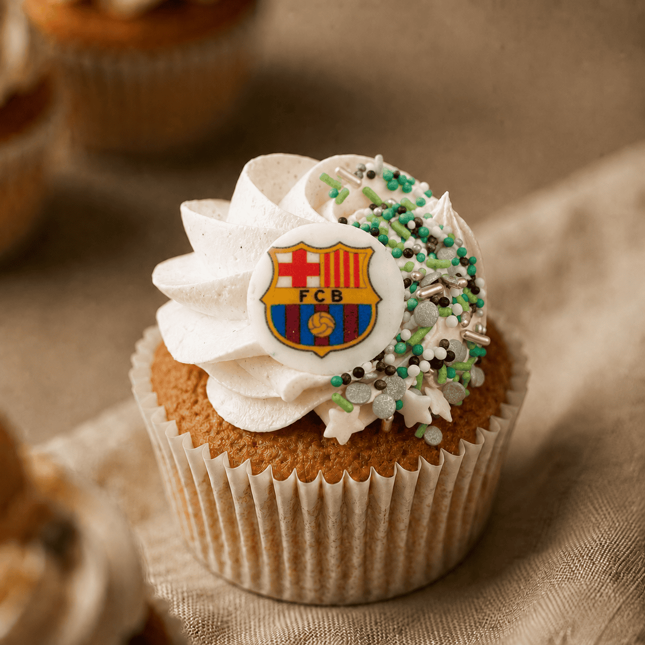 cupcake-voetbal logo FCB