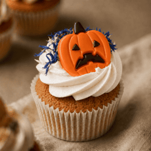 Halloween cupcake pompoen