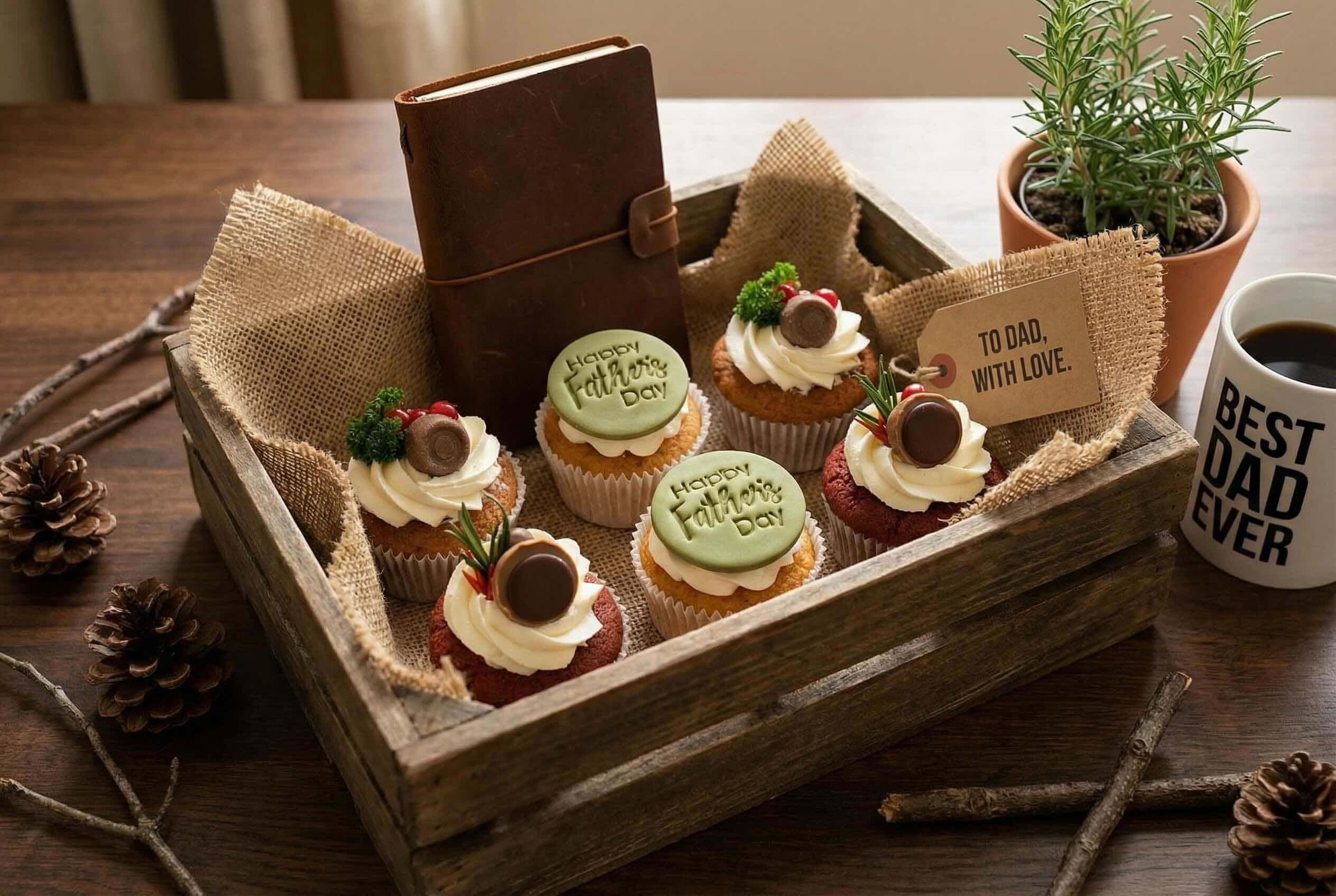 Ideeën voor vaderdag cupcakes