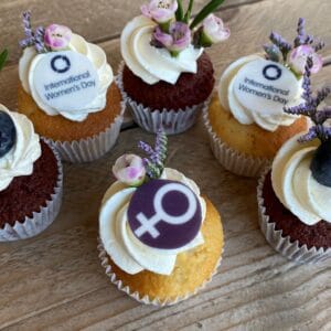 International Womens Day mini cupcake set