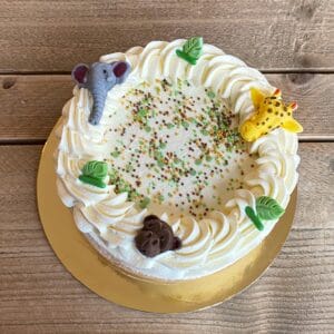 Vegan & glutenvrije Jungle dieren taart