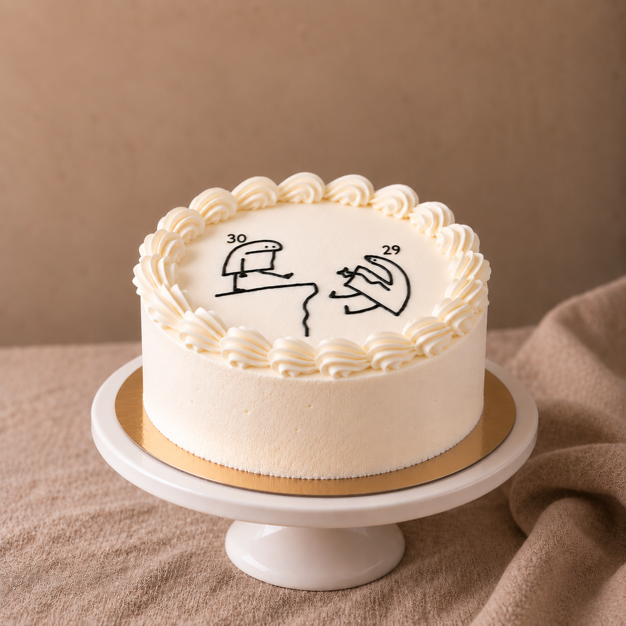 Meme birthday taart