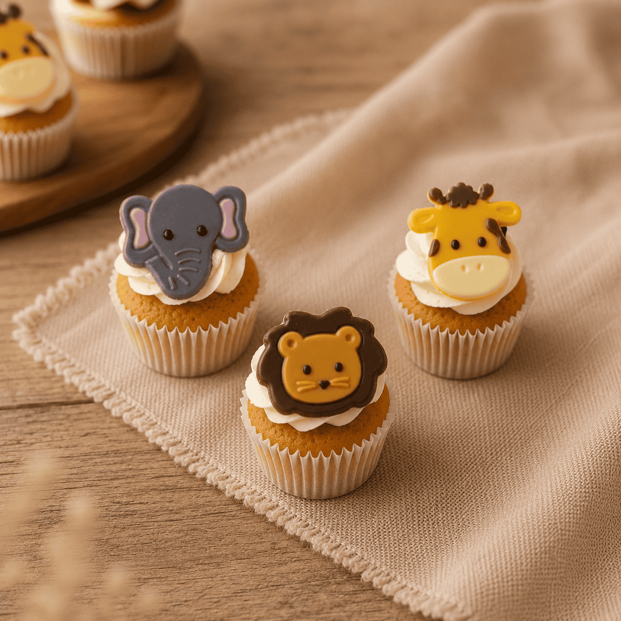 Jungle dieren cupcakes - Afbeelding 8