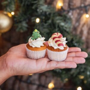 Kerst mini cupcakes