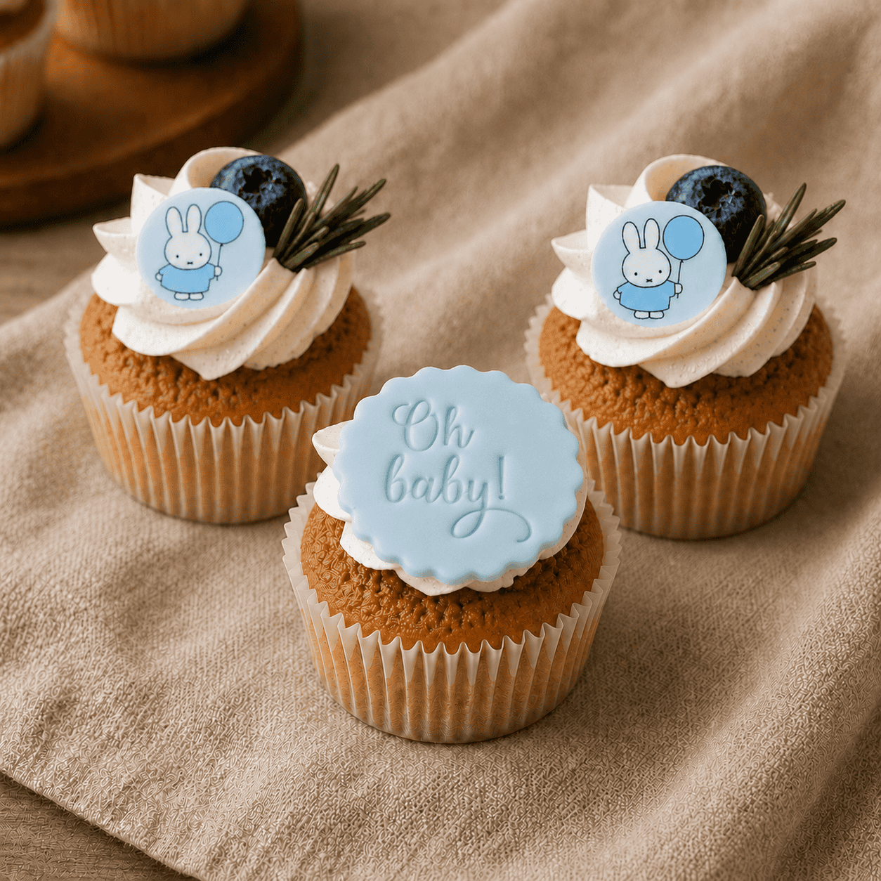 Nijntje Baby cupcakes tekst