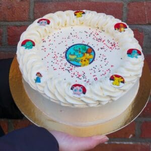 Vegan & glutenvrije Pokemon taart