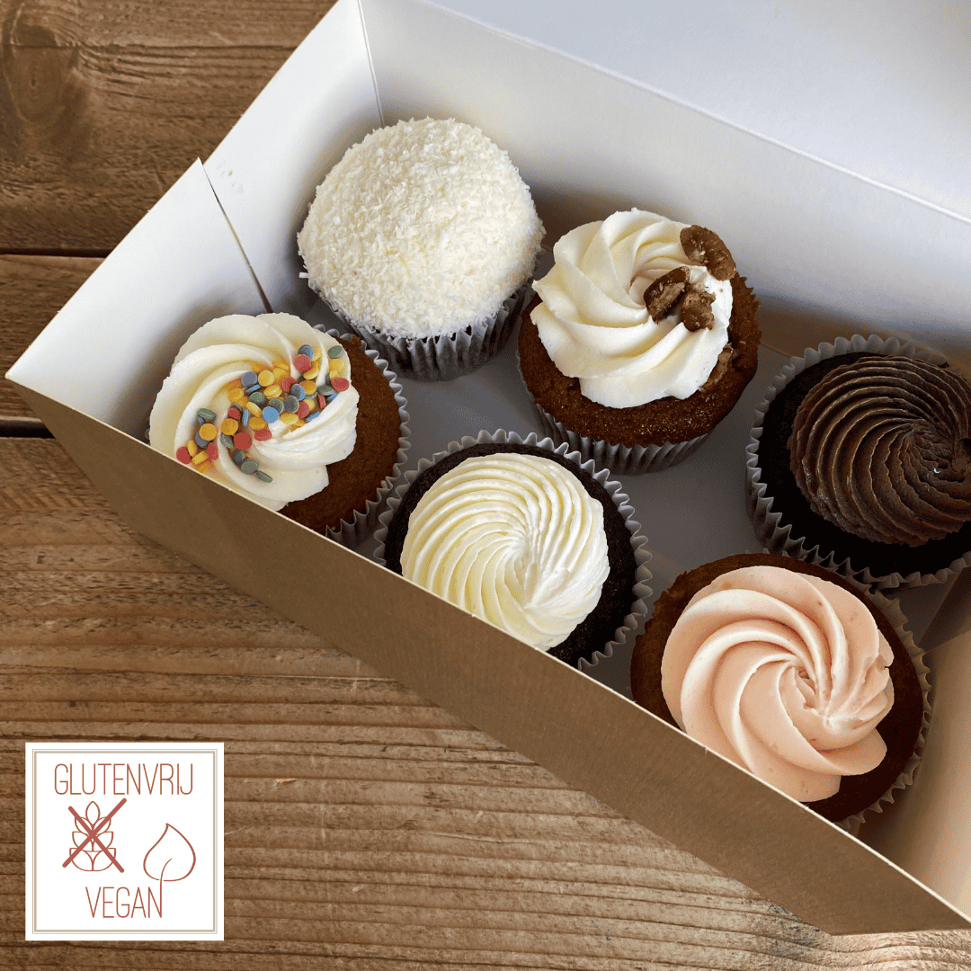 Vegan & glutenvrije cupcake MIX box - Afbeelding 2