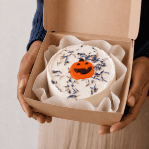 Pumpkin Halloween bento cake