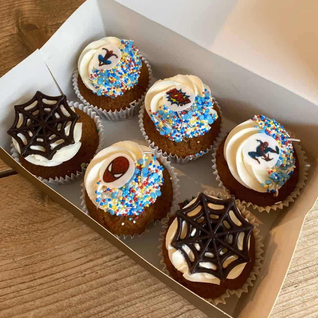 Spiderman cupcake box