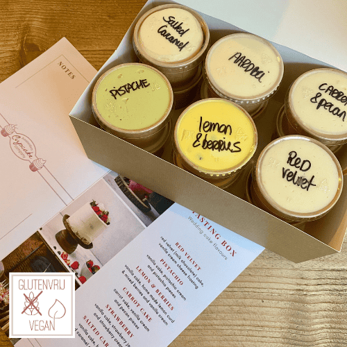 Proefdoosje: bruidstaart vegan & glutenvrij