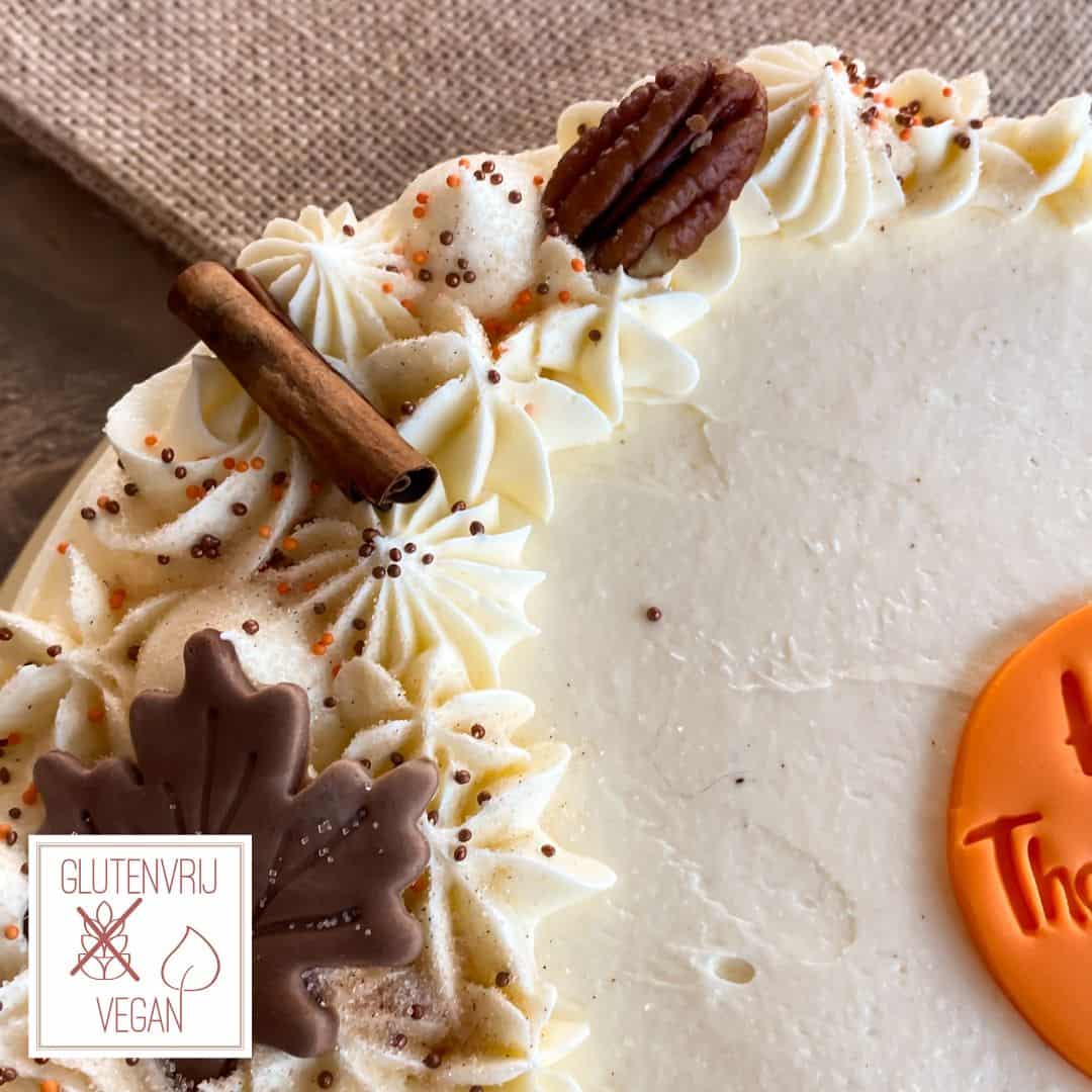 Vegan en glutenvrije Thanksgiving taart