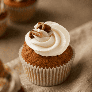 Worteltaart cupcake vegan & glutenvrij