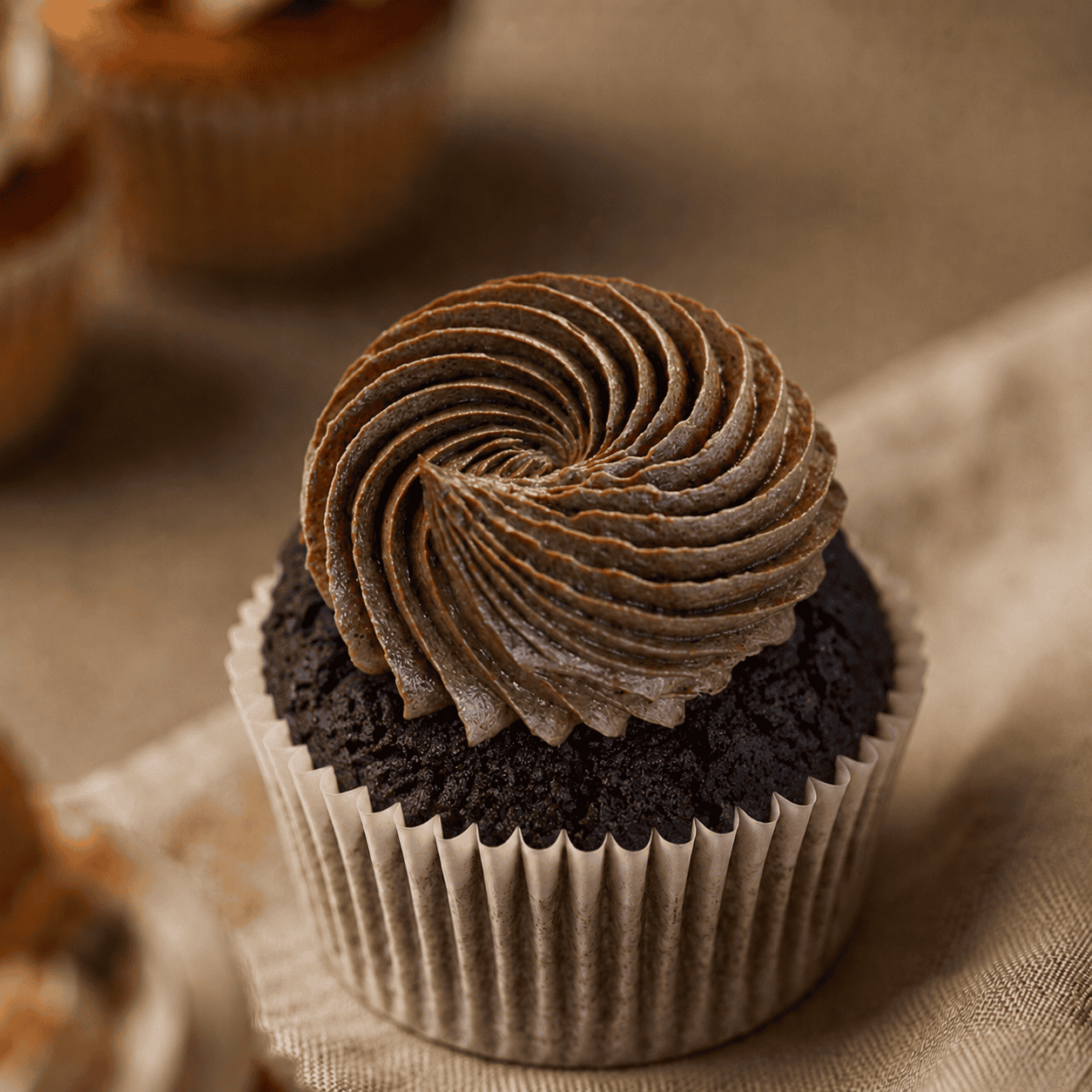 vegan en glutenvrije Devil's cupcake