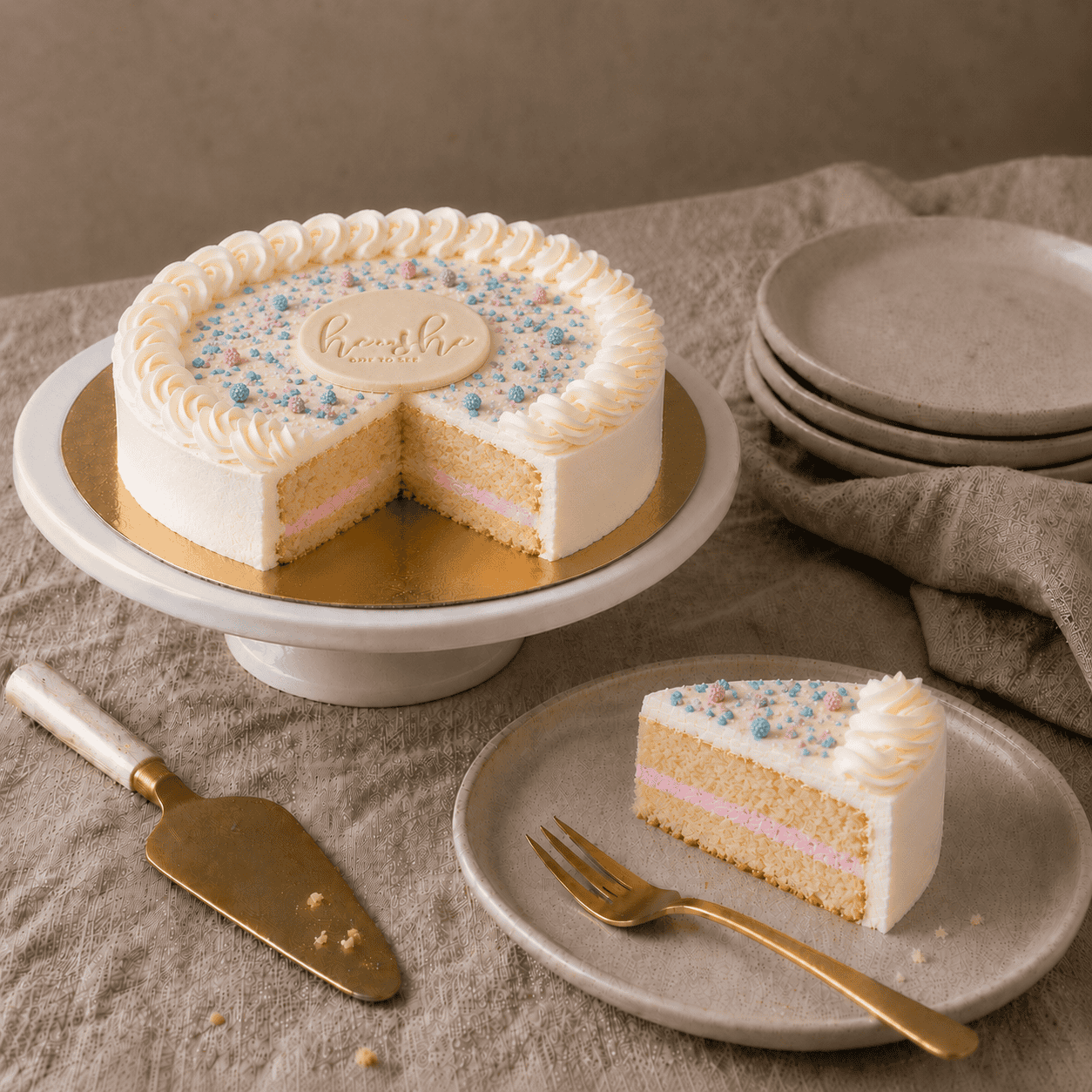 VG gender reveal - roze vulling