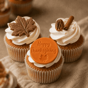 Vegan en glutenvrije Thanksgiving cupcake set