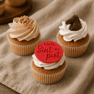 Vegan en glutenvrije Sinterklaas cupcake set