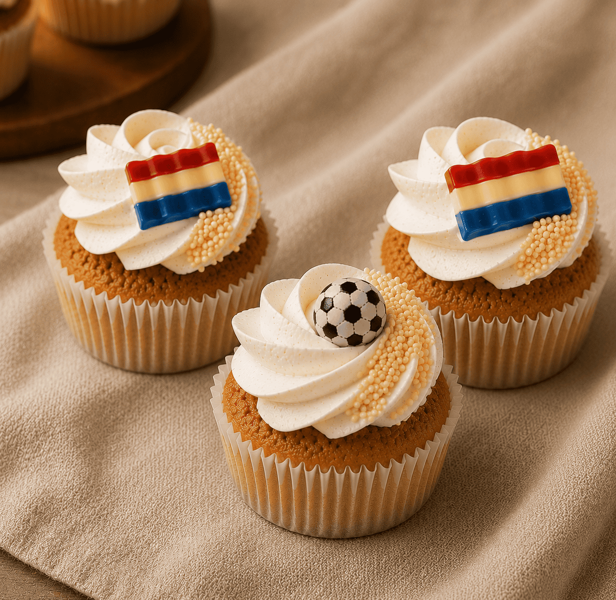 WK 2026 cupcakes – vegan & glutenvrij - Afbeelding 2