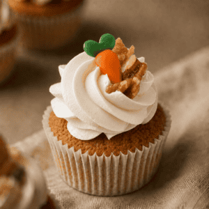 Wortel & wanoot cupcake - Lente editie