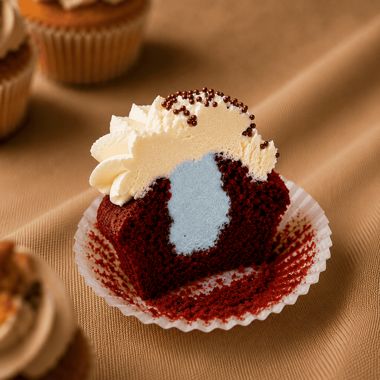 cupcake-gender-reveal-bohemian blauwe vulling