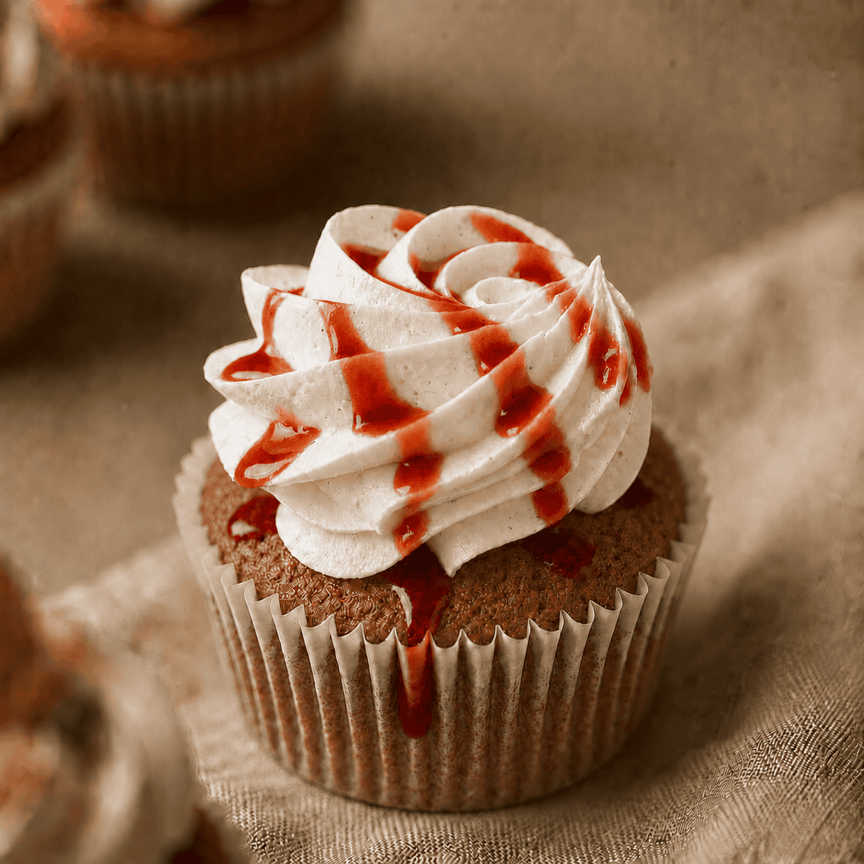 Seizoensmaken cupcake-black forest