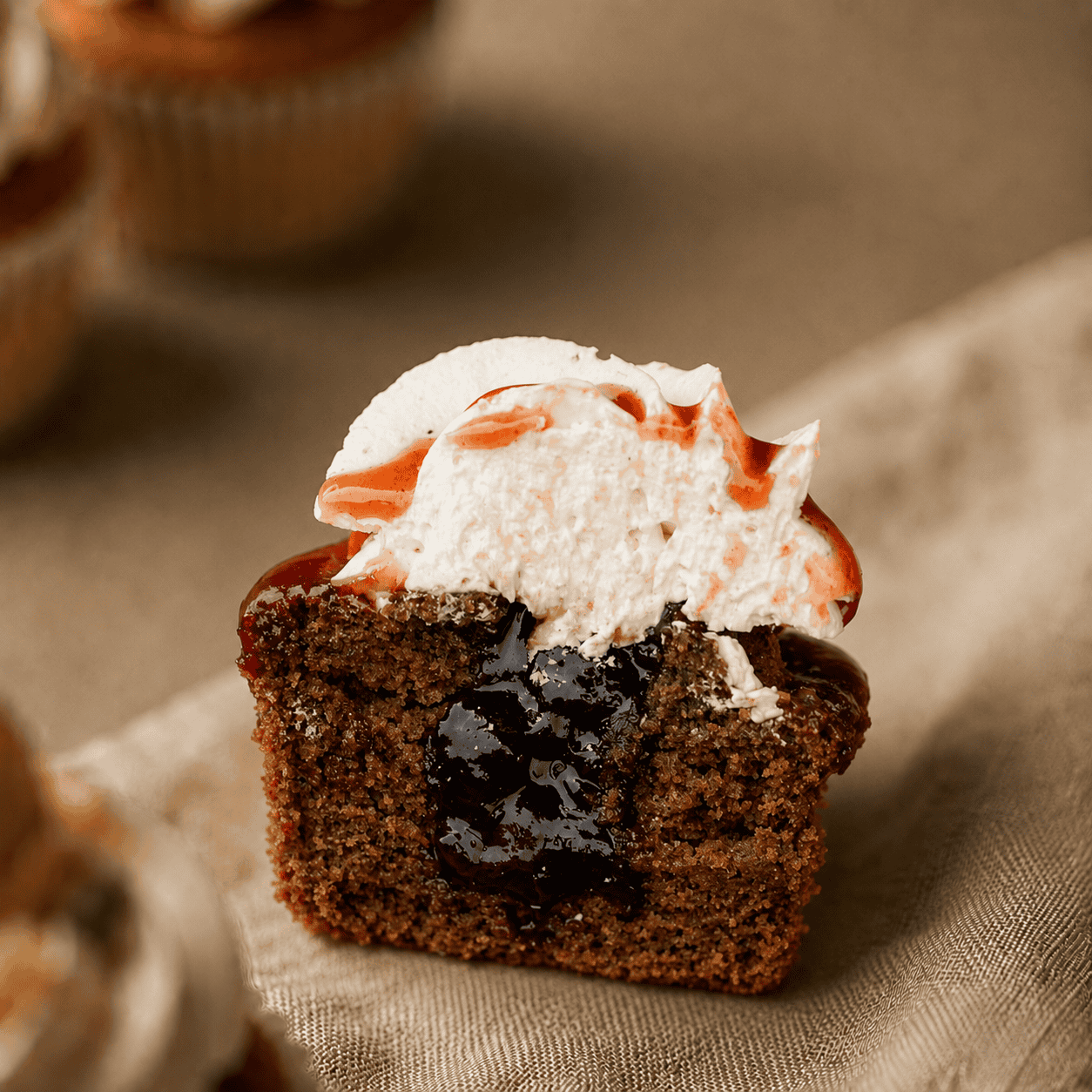 Seizoensmaken cupcake-black forest