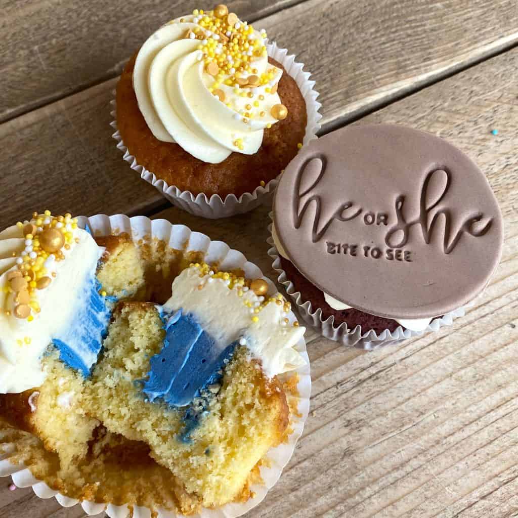 cupcake-gender-reveal-spinkels-goud-geel