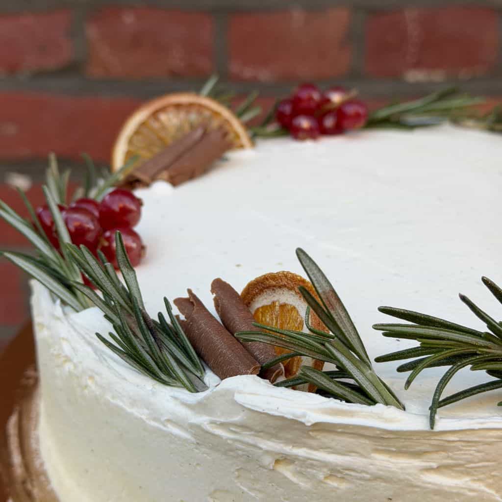 Delux kerst cake - vegan & glutenvrij - Afbeelding 2