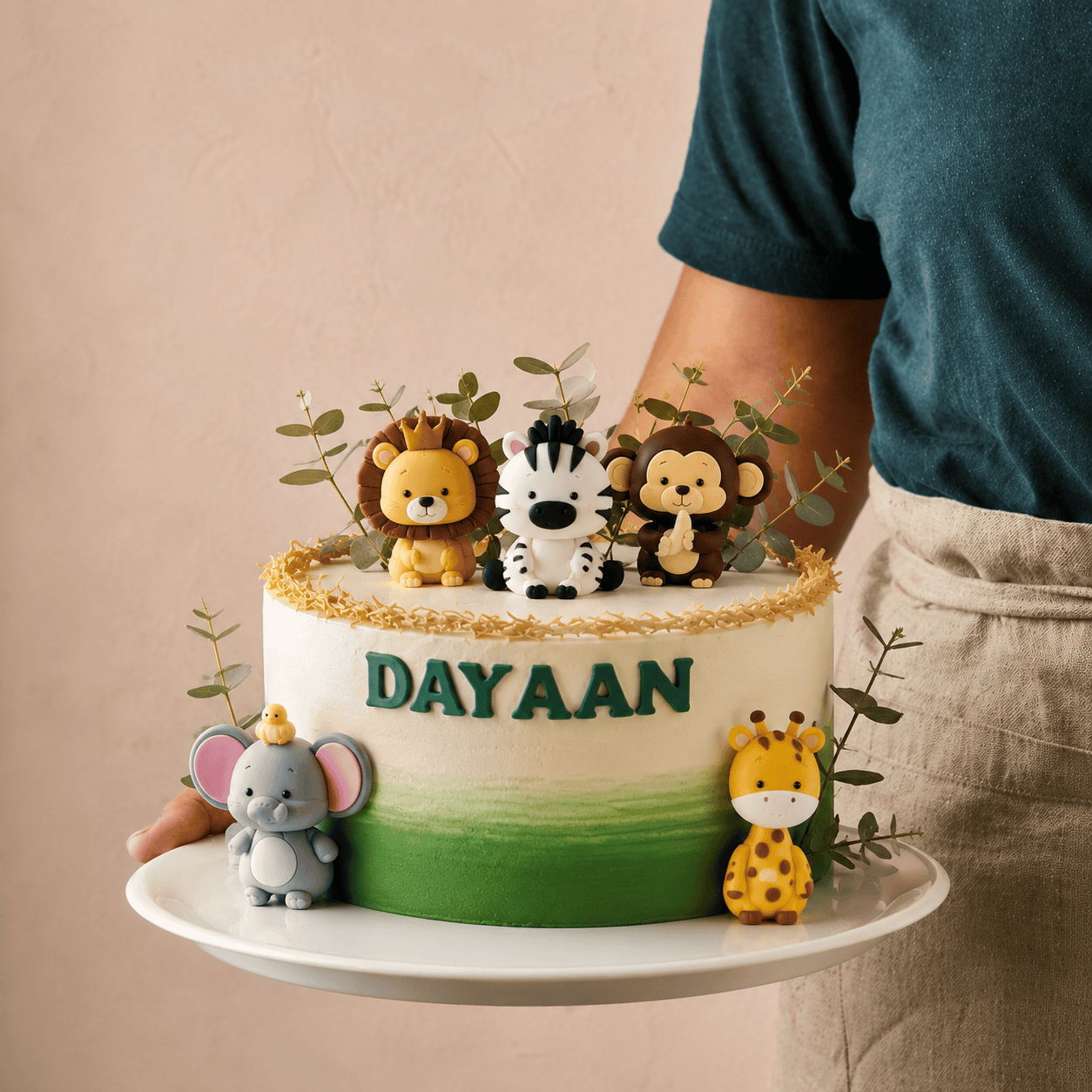 kindertaart met thema naar keuze - wild one