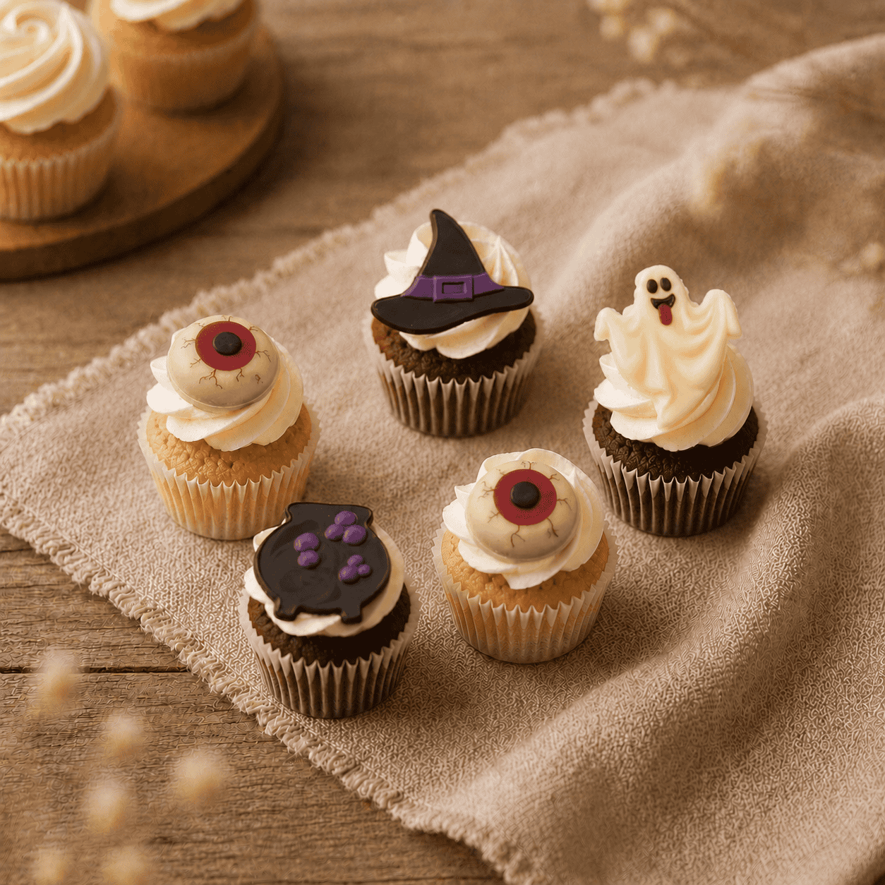 Halloween mini cupcake set