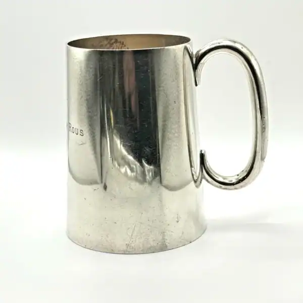 Antique Sterling Silver Tankard London 1936 Carrington & Co Earl Stradbroke