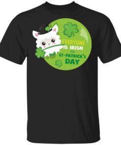 Kids St Patricks Day Everyone is Irish on St. Patrick's Day Llama T-Shirt