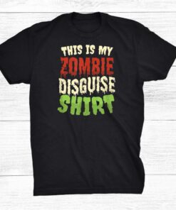 Zombie Disguise Halloween Zombie Shirt