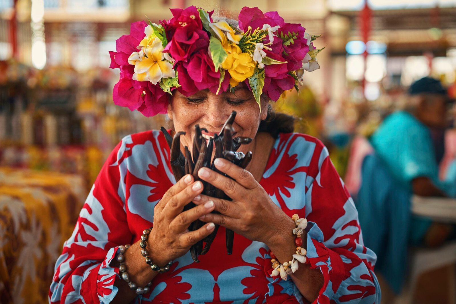 tahiti, papeete, marché de papeete, papeete market