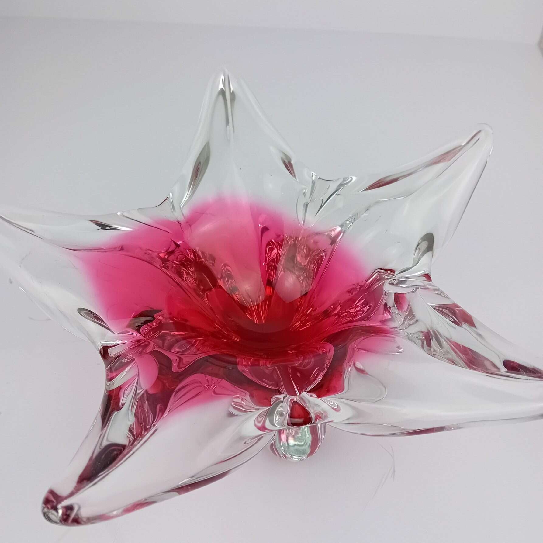 Vintage Czech Chribska Art Glass Bowl – Josef Hospodka, 1970s - Image 10