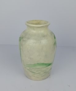 Alternative view of Radford Sgraffito Vase with Stylised Yacht Design 1930's