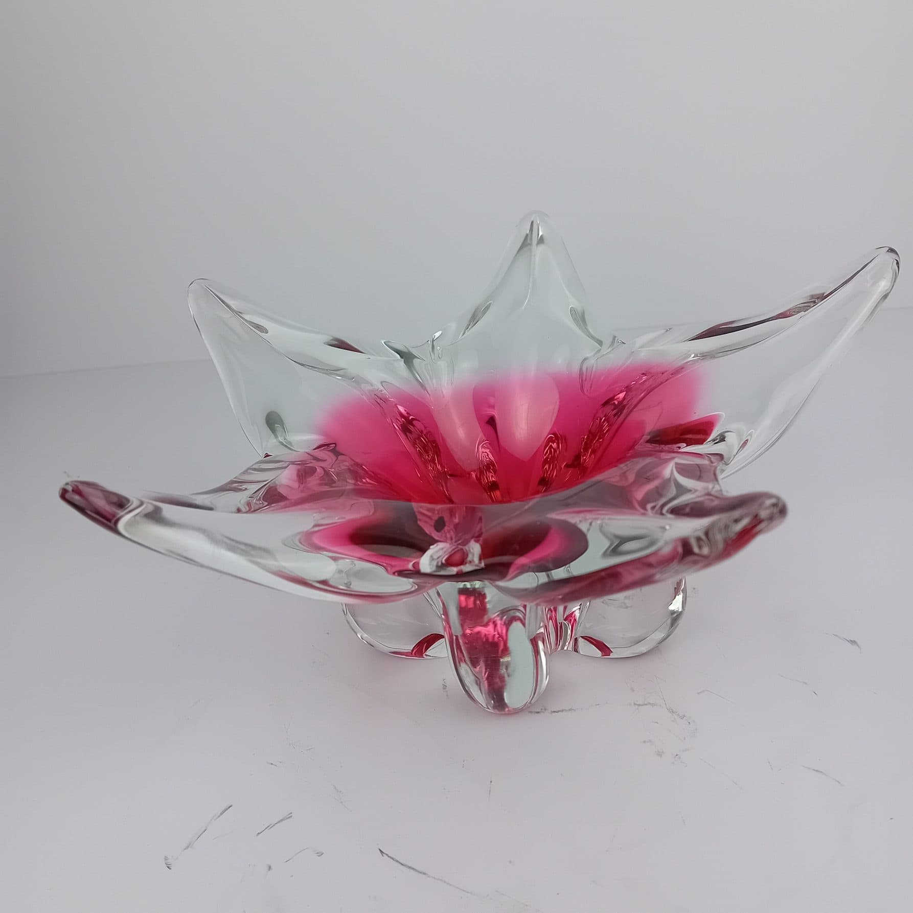 Vintage Czech Chribska Art Glass Bowl – Josef Hospodka, 1970s - Image 11