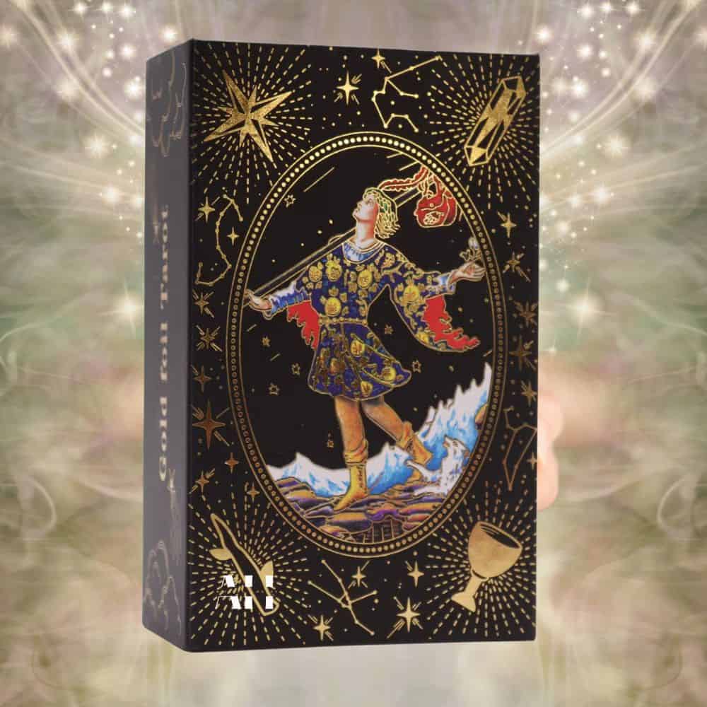 Gold Foil Tarot Cards – Let the Magic Begin Gift Box - Image 2