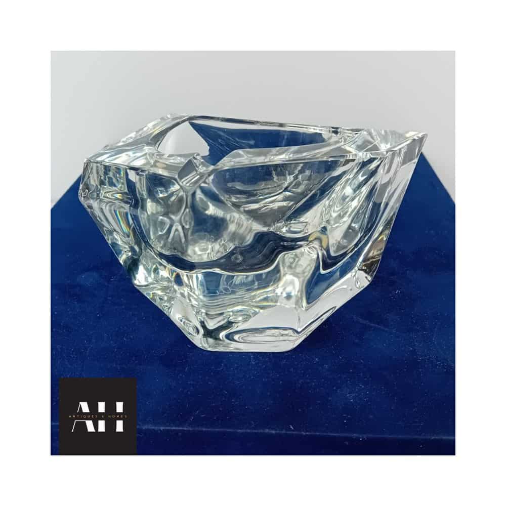 Daum Glass Mid-Century Crystal Ashtray — Signed, 1960s–70s - Image 6